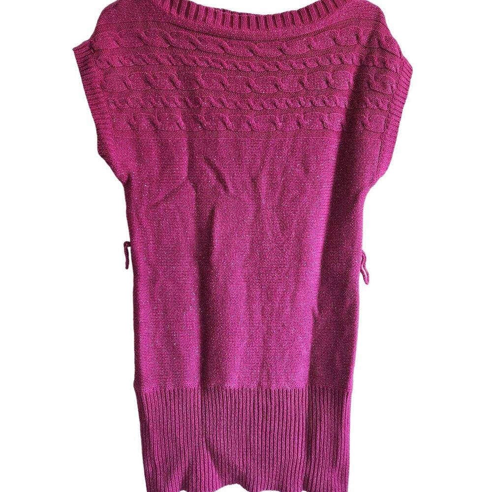 Take Out Juniors Sz M Sweater Dress Mini Purple Vintage Y2K